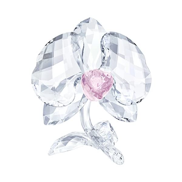 スワロフスキー 蘭 ラン 花 クリスタル オーキッドフラワー 2018 フィギュア 置物 インテリア プレゼント 贈り物 Swarovski Crystal\"Orchid Flower\" Figurine New 2018