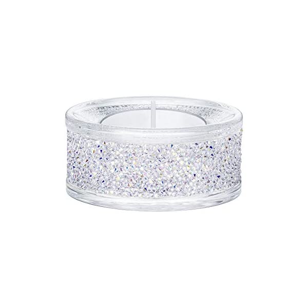 スワロフスキー ティーライト ホルダー ホワイト フィギュア 置物 インテリア プレゼント 贈り物 SWAROVSKI Shimmer Tea Light Holders White