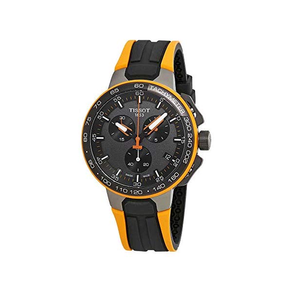 Orologio Tissot T-Race Cycling Chrono T1114173744104: Quarzo, Cassa In Acciaio 44.5mm, Quadrante Nero, Cinturino Silicone