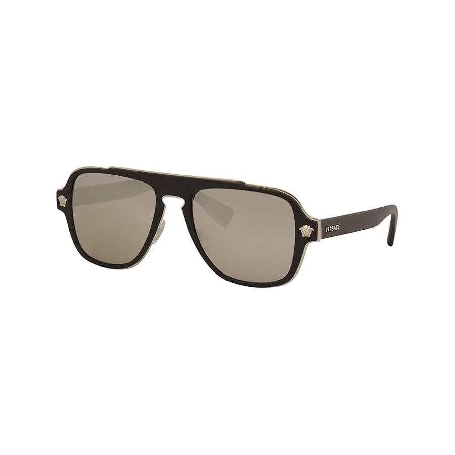 ヴェルサーチ マン サングラス ブラックフレーム ダークグレーレンズ 56MM Versace Man Sunglasses Black Frame, Dark Grey Lenses, 56MM|i-selection
