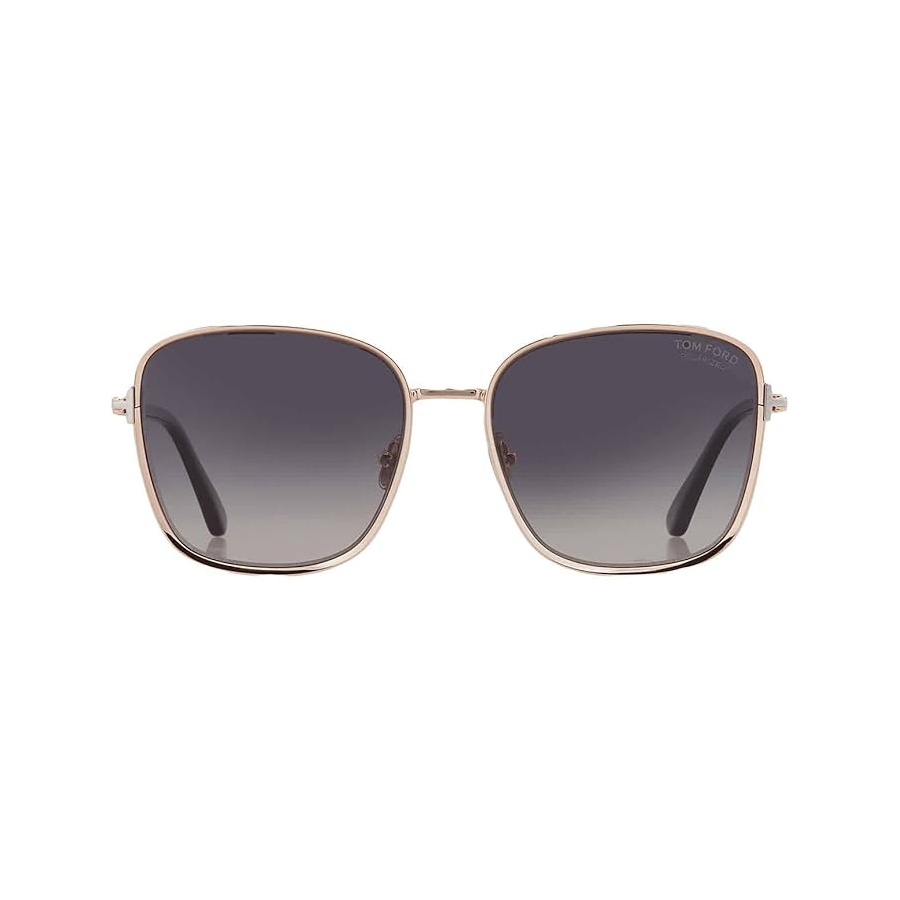 トムフォード サングラス FT 1029 Fern 28D シャイニー ローズ ゴールド ブラック t ロゴ/偏光 Tom Ford Sunglasses FT 1029 Fern 28D Shiny Rose Gold, Black, t Logo/Polarize|i-selection