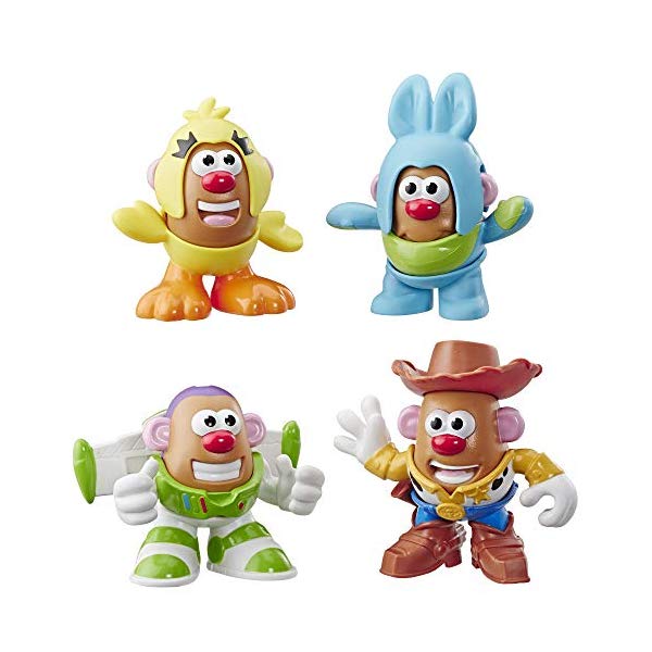 楽天市場 トイストーリー4 ミスター ミセス ポテトヘッド 変身 フィギュア おもちゃ ウッディー バズ Mr Potato Head Disney Pixar Toy Story Mini 4 Pack Buzz Woody Ducky Bunny Figures Toy For Kids Ages 2 Up I Selection