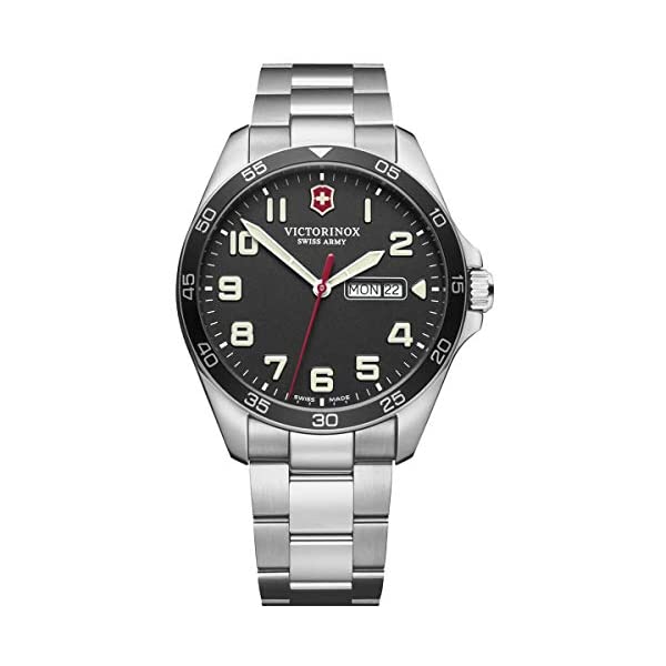 ビクトリノックス VICTORINOX 腕時計 ウォッチ ストラップ メンズ 男性用 スイス アーミー マルチツール Victorinox Men's Fieldforce Analog Quartz Watch with Stainless Steel Strap, Metallic, 21 (Model: 241849)|i-selection