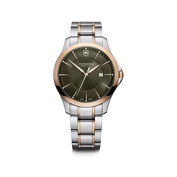 ビクトリノックス VICTORINOX ウオッチ ご覧なさる スイス連邦 正規陸軍 マルチ手道具 Victorinox Alliance, Green 2-Tones dial, Rose-Gold PVD Bezel, 2-Tones SST Bracelet