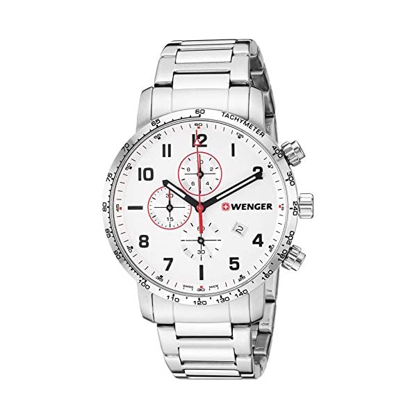 爆安プライス ウェンガー Wenger 腕時計 ウォッチ 時計 スイス クォーツ メンズ 男性用 Wenger Men S Attitude Swiss Quartz Stainless Steel Strap Silver 22 Casual Watch Model 01 1543 110 I Selection 超激安 Www Faan Gov Ng