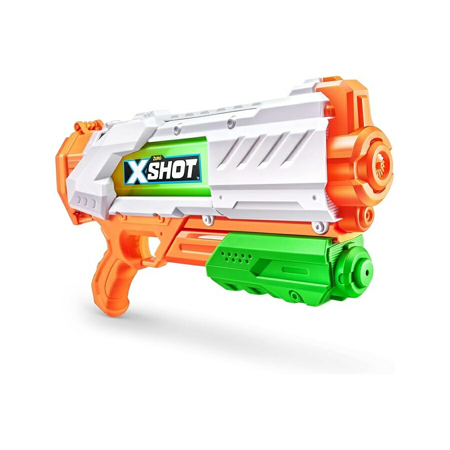 XSHOT Fast-Fill Medium ウォーターブラスター by ZURU、夏用水鉄砲、XShot お水手あそび、スクワットガンソーカー (わずか 1 秒で水が満たされます!) ビッグお水手あそび ちびっ子、お坊っちゃん、青二才、成人男性用 (中) XSHOT Fast-Fill Medium Water Blaster by ZURU,