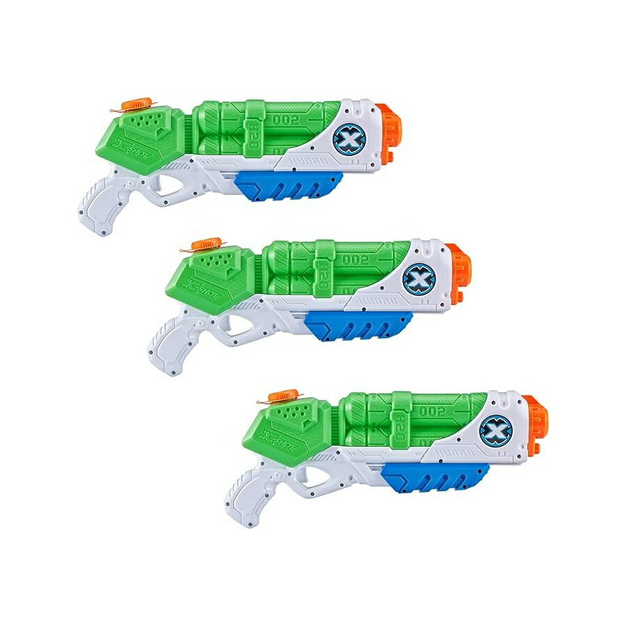 XSHOT タイフーン ウォーターブラスター (3 容器に並べる) - 夏の水鉄砲手あそび、水鉄砲ソーカー、ちびっ子、お坊っちゃん、青二才、成人男性用揚水機動き水手あそび XSHOT Typhoon Water Blaster (3 Pack) - Summer Watergun Toys, Squirt Gun Soakers, Pump Action Water Toy for