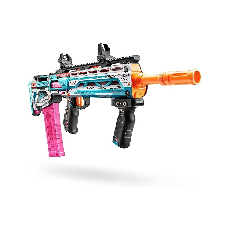 XSHOT Skins Pro つづき物 1 ロングショットブラスター by ZURU ダーツ 40 本付き添い人、エアポケットテクノロジーダーツとダーツ記憶装置、室外遊び道具、青少年と成年者、客体年歳 14+ XSHOT Skins Pro Series 1 Long Shot Blaster by ZURU with 40 Darts, Air Pocket