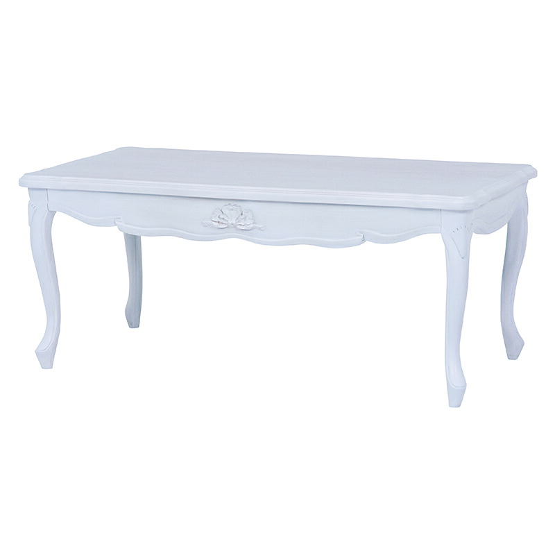 ハンプトンシリーズ テーブル（アンティークホワイト） RT-1368AW 幅100cm クラシック 上品 アンティーク風