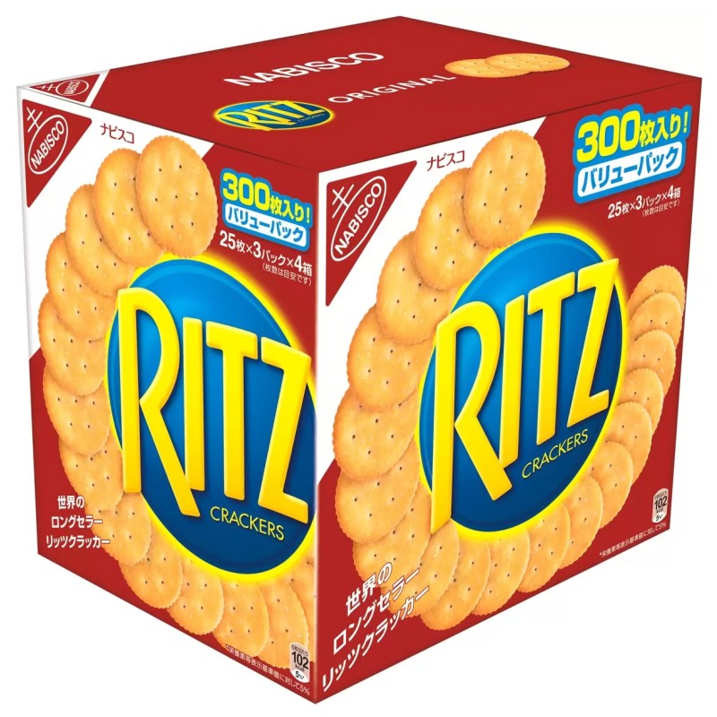 楽天市場】リッツ クラッカー 300枚(25枚×3パック×4箱) ナビスコ