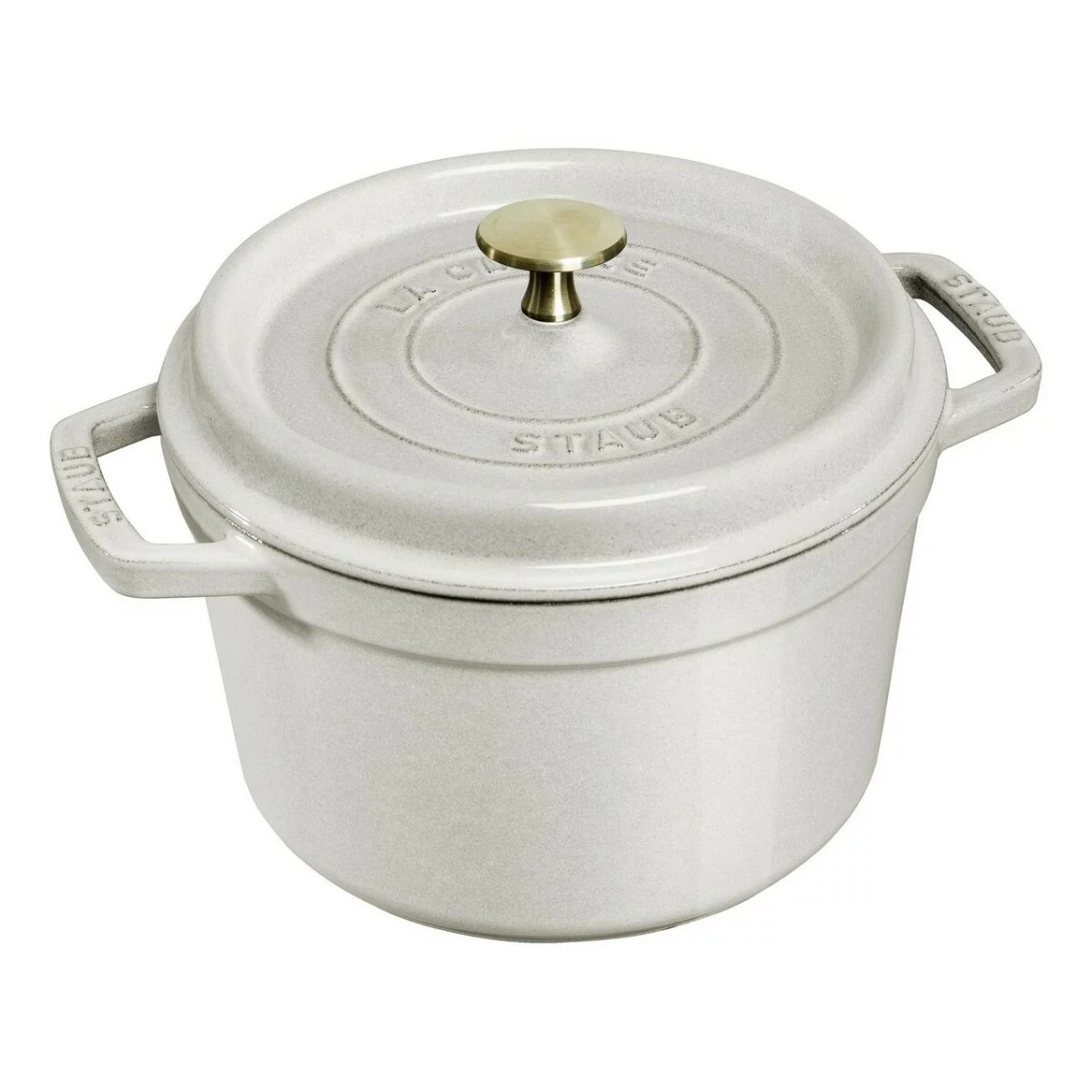 STAUB ストウブ 地びた ココット 24珊 カンパーニュ ノッブミトン付き添い人 1034933 ほうろう 鋳鉄 4.65L 鍋 鋳込み 暖房器 76021