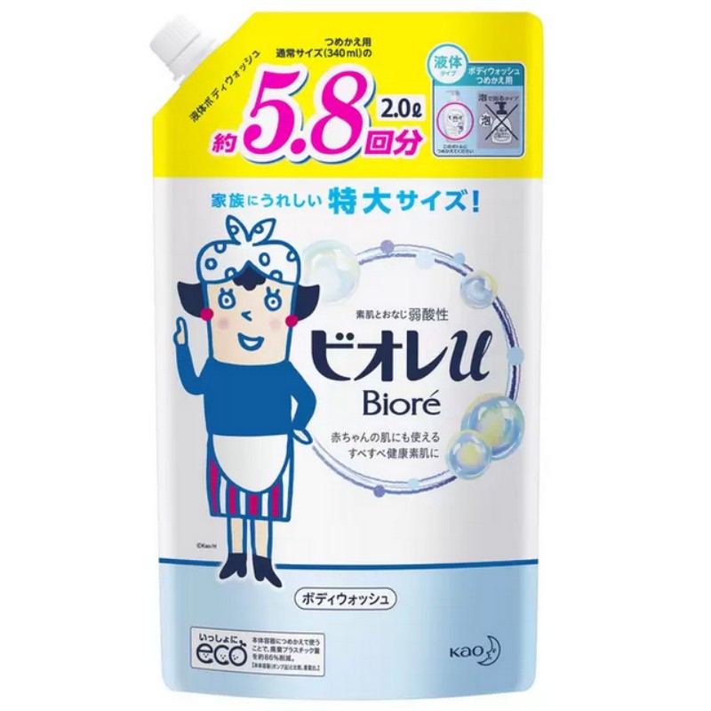 花王 ビオレｕ　ボディウォッシュ　つめかえ用　８２０ｍｌ×12パック 楽天市場】花王 ビオレu ボディウォッシュ つめかえ用 820mL