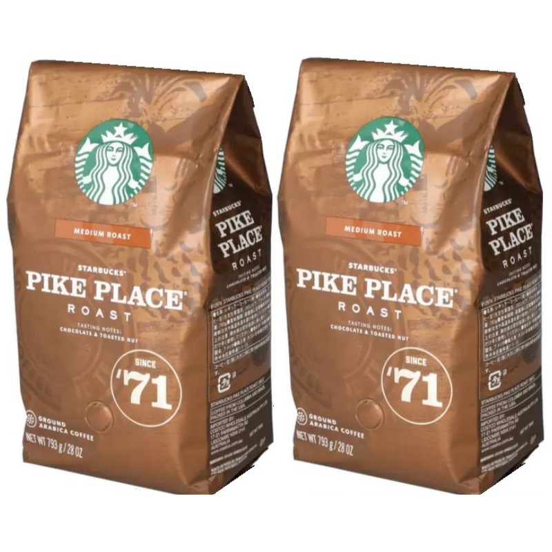 Starbucks Coffee - スターバックス　コーヒー　パイクプレイスロースト　粉　793g×4袋　スタバ 楽天市場】スターバックス パイクプレイスロースト 793g 粉 中