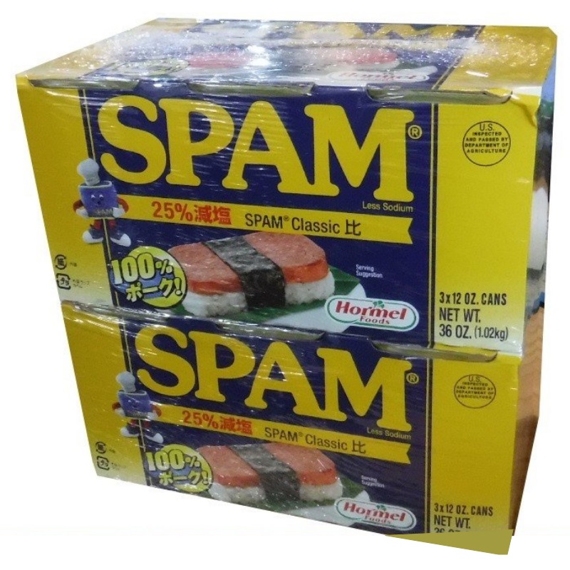 楽天市場】SPAMスパム【減塩】 送料無料 （340g×24個）ご飯の