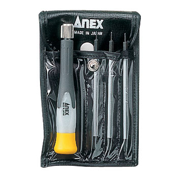 【楽天市場】ANEX （+)（-) 精密ドライバーセット ビット差替式 +