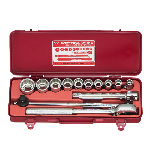 FPC S4310(12P) ソケットレンチセット 差込角12.7mm 13pc|工具のお店i-TOOLS(アイツール)