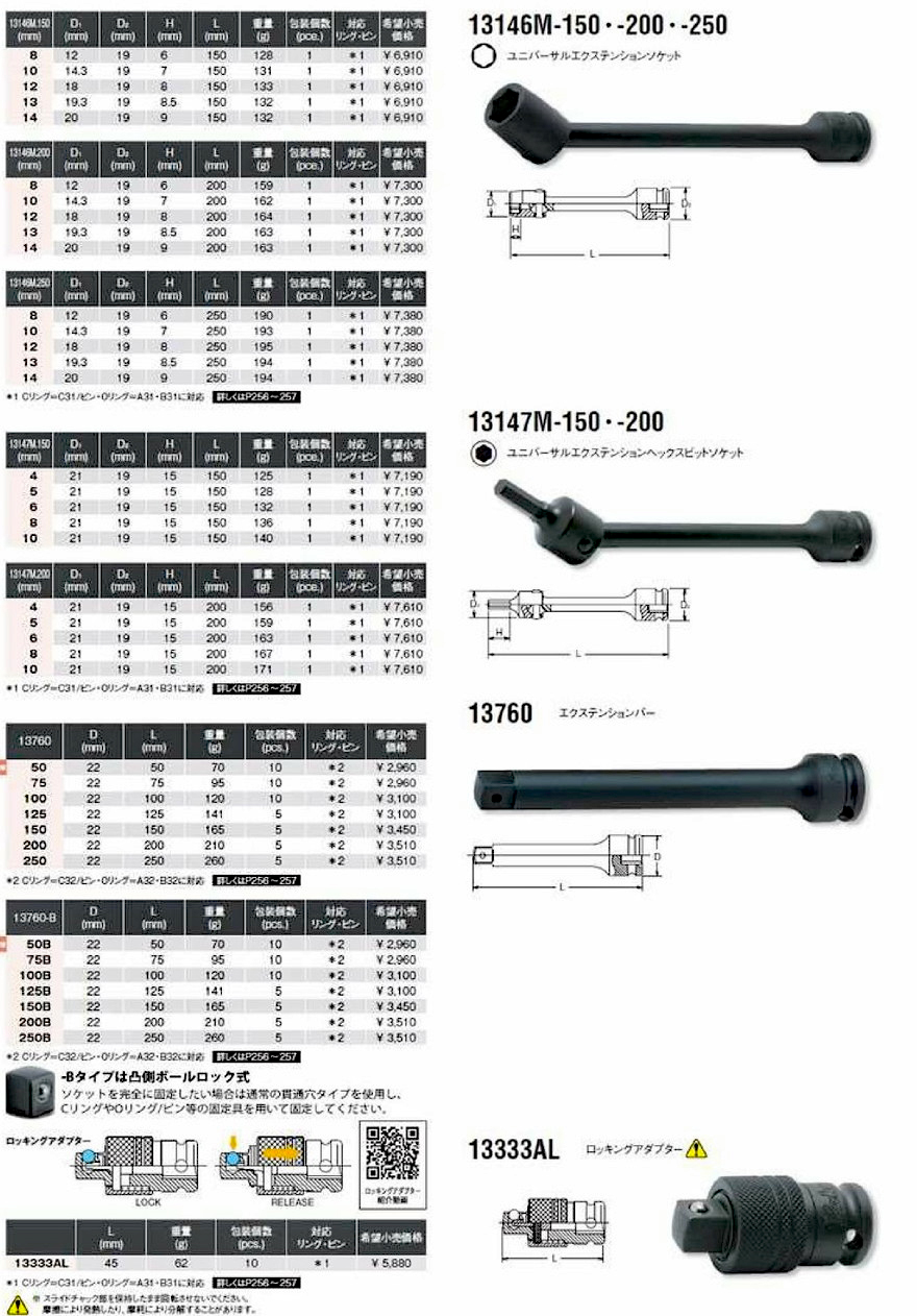 楽天市場 Ko Ken 75 3 8 Sq インパクト エクステンションバー 全長75mm コーケン 山下工研 工具のお店i Tools アイツール