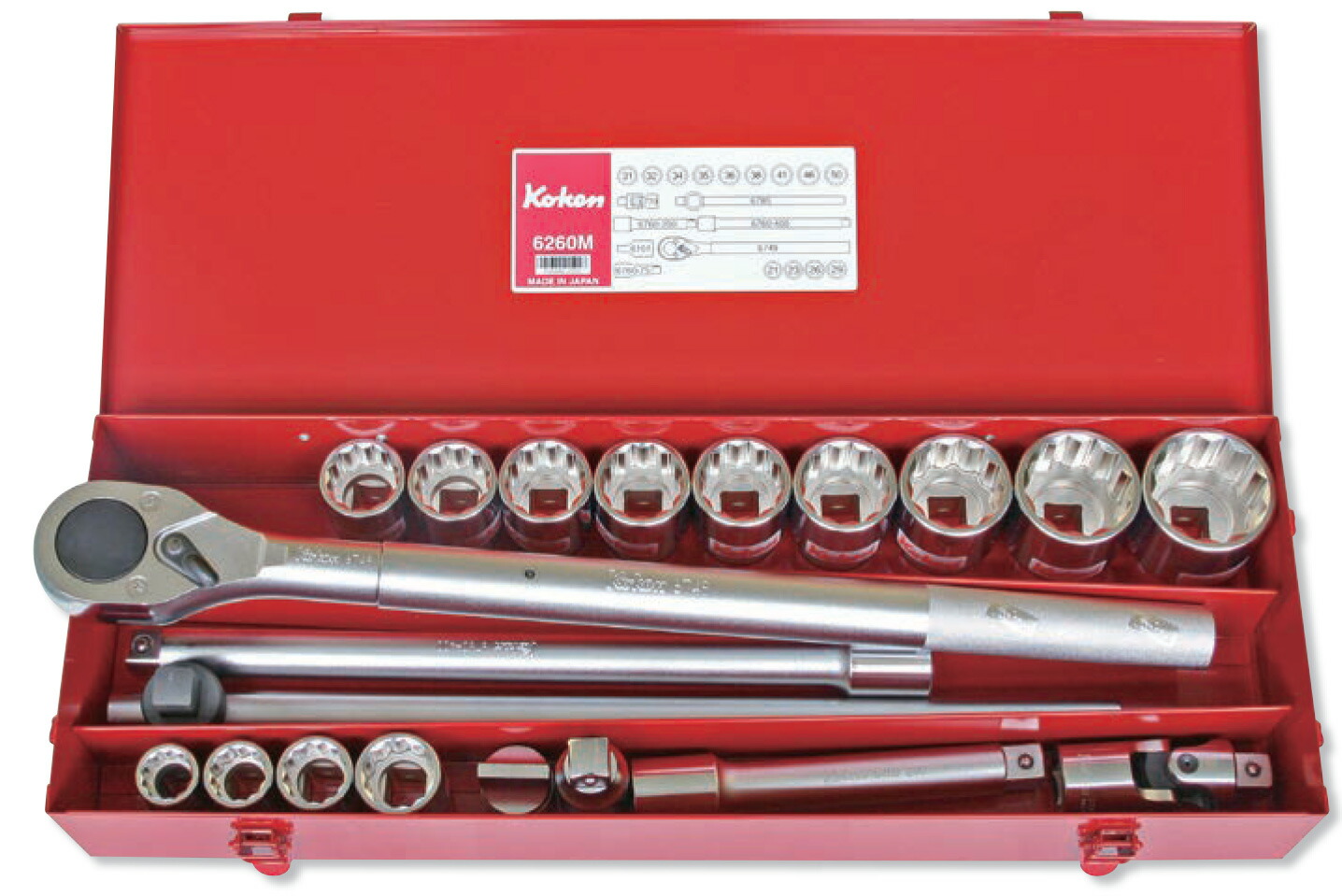 Ko-ken 6260A 3/4差込 ソケット仕掛ける 25ヶ組 (in) 【ステッカー付】\u003cBR\u003e コーケン/山下工研