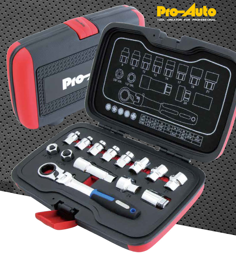 楽天市場】Pro-Auto PA423 SOCKET SET 23PC 1/4