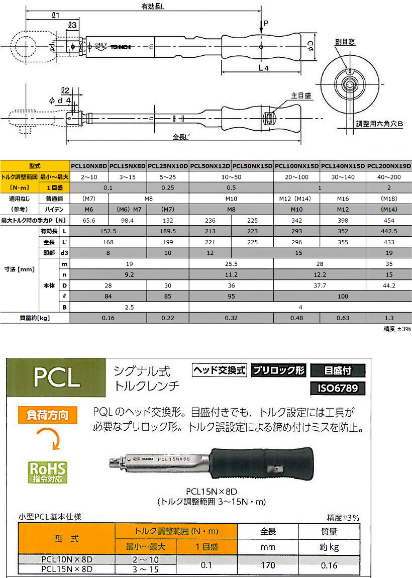 東日製作所 置針付トルクレンチ DB100N-3/8-S :20230828104348-01006