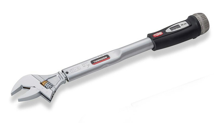 TONE TMWM50W モンキ形トルクレンチ(プレセット形) (ダイレクトセット・ワイドタイプ) トルク調整範囲10~50N・m (1個) TONE モンキ形 トルクレンチ （TMWM50W） tone モンキ形トルクレンチ