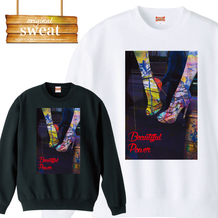 【※10%OFF 割引クーポン対象※ マラソン限定配布！4/4 20:00～4/10 01:59】 ヒール ピンヒール ハイヒール sexy セクシー おそろコーデ カジュアル トレーナー メンズ レディース アパレル 秋冬 裏パイル生地 綿100% S M L XL XXL 大きいサイズ ビッ