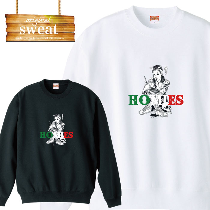 楽天市場 チカーノ チカーナ Chicano Chicana ホーミー Homies メキシコ ウエッサイ Tattoo Sexy Westcoast ブランド アパレル ファッション スウェット トレーナー メンズ レディース アパレル ワンポイント 流行 トレンド Street ピープス系 スト系 Tron 楽天市場店