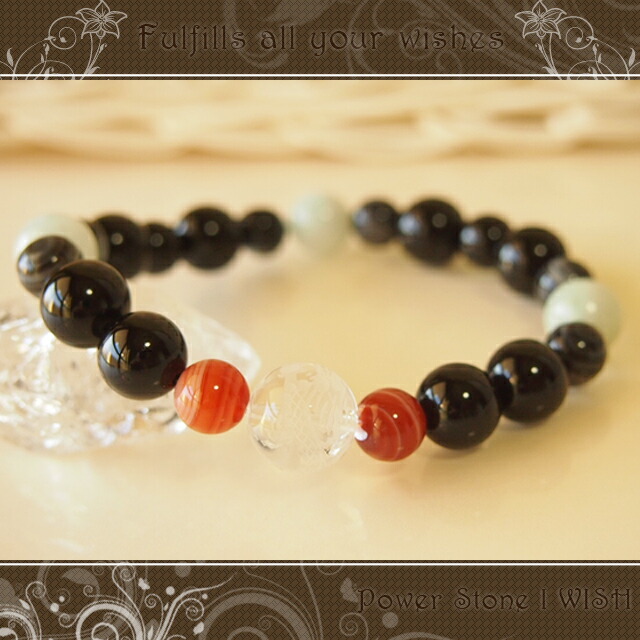 楽天市場】パワーストーン ブレスレット 天然石 モリオン 翡翠 サード