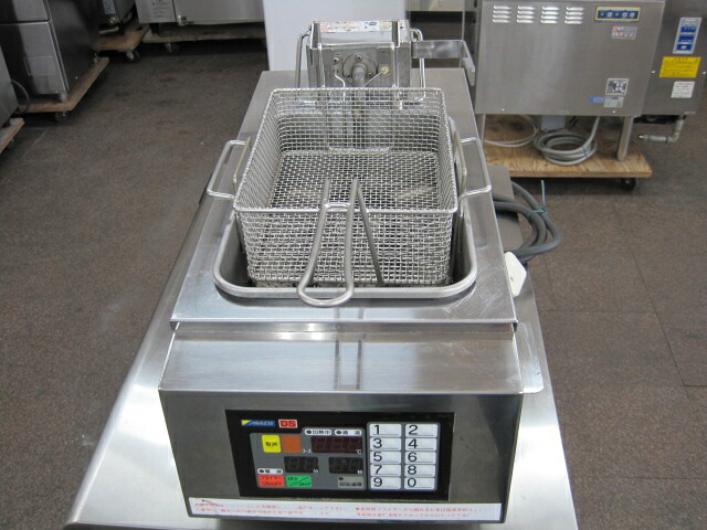 【中古】マッハ機器　卓上電気フライヤー　FM-3H　単相100V　W262xD583xH180mm　自社6ヶ月保証｜ヤマチュー店
