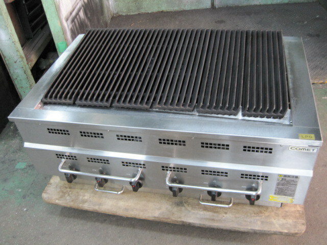 2019年製　【中古】コメットカトウ　チャーブロイラー　CRH-6-BB*　プロパンガス　W970xD600xH420mm　自社6ヶ月保証