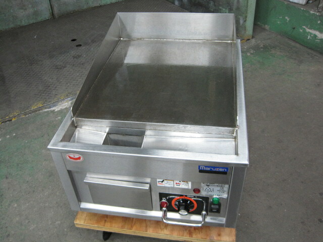 2022年製　【中古】マルゼン　電気グリドル　MEG-046*　三相200V　W450xD600xH300mm　自社6ヶ月保証