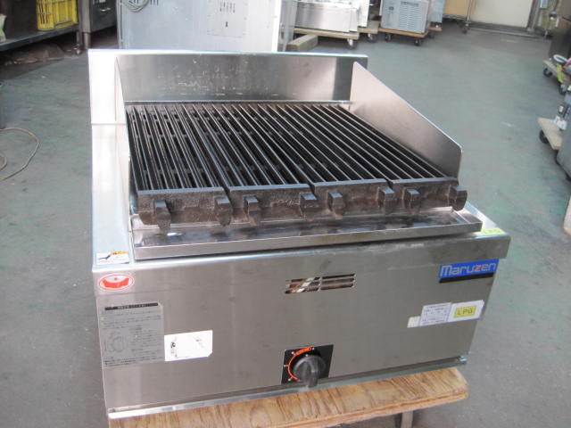 【中古】マルゼン　チャーブロイラー　RCB-066TB　プロパンガス　W600xD600xH300mm　自社6ヶ月保証