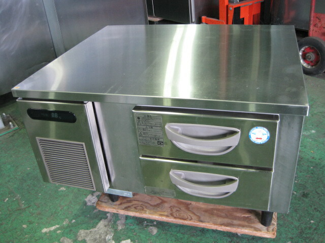 2019年製　【中古】フクシマガリレイ　ドロワー冷凍コールドテーブル　TBW-32FM3◎　単相100V　W900xD750xH550mm　自社6ヶ月保証