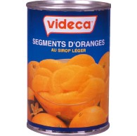 videca ビデカ オレンジセグメント（425g×24缶）（取寄せ商品） 日仏商事（北海道・沖縄への発送は行っておりません）