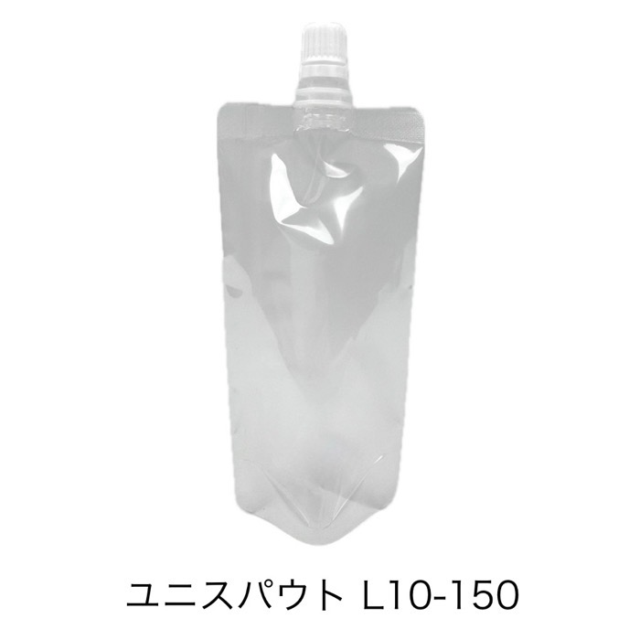 【リピートユーザー押さえる・納期１ヶ月以上】セイニチ ユニスパウト L10-150（400枚） 差しわたし10粍、150粍高×80粍幅×26粍マチ 旗がしら付き添い人照明ランプ袋 スパウトパック 生産日本社  (お届け第四次元任ずる不可)（製造会社直送品）（北海道・沖縄への送りとどけるは行っておりません）