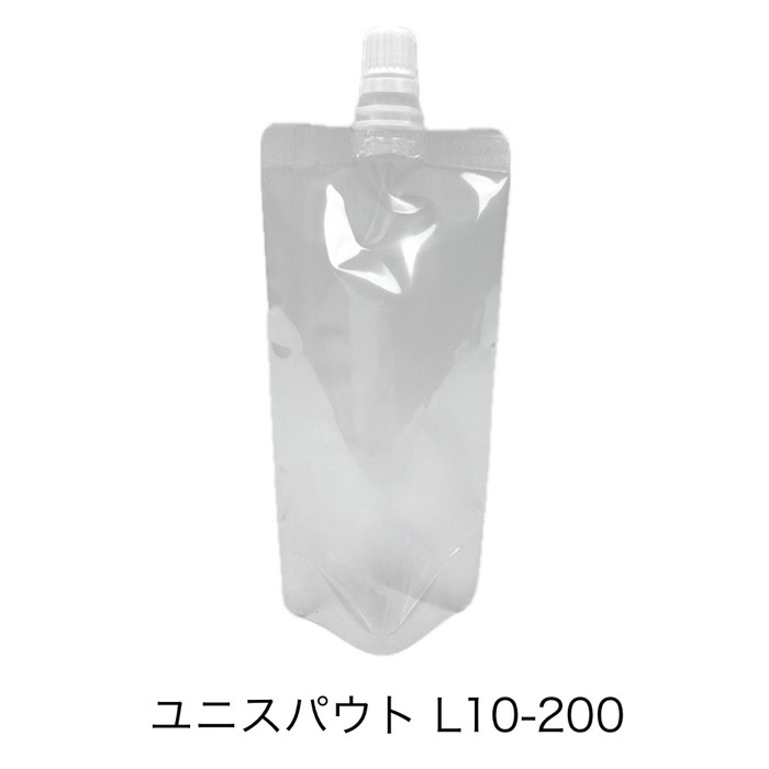 【リピートユーザー押さえる・納期１ヶ月以上】セイニチ ユニスパウト L10-200（400枚） 差しわたし10粍、170粍高×80粍幅×26粍マチ 旗がしら付き添い人照明ランプ袋 スパウトパック 生産日本社  (お届け第四次元任ずる不可)（製造会社直送品）（北海道・沖縄への送りとどけるは行っておりません）