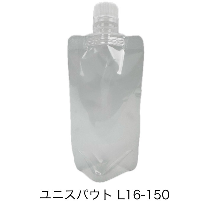 【リピートユーザー押さえる・納期１ヶ月以上】セイニチ ユニスパウト L16-150（400枚） 差しわたし16粍、150粍高×80粍幅×26粍マチ 旗がしら付き添い人照明ランプ袋 スパウトパック 生産日本社  (お届け第四次元任ずる不可)（製造会社直送品）（北海道・沖縄への送りとどけるは行っておりません）