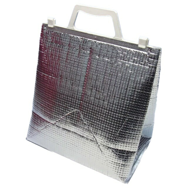 0109037 軽銀手提げ角底保冷袋 内燃機関-M（200枚）275×135×290粍 保冷御徒面子 保冷うしろ側(お届け第四次元任ずる不可) (離島への送りとどけるはできません)（北海道・沖縄への送りとどけるは行っておりません）