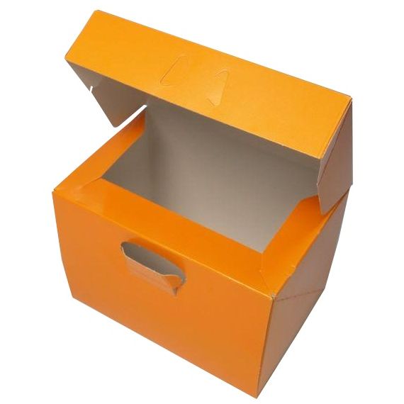 ケーキ箱 ロックBOX105 ネーブル 4×6（300枚）120×180×105mm ロックボックス パッケージ中澤（取寄せ商品）（北海道・沖縄への発送は行っておりません）