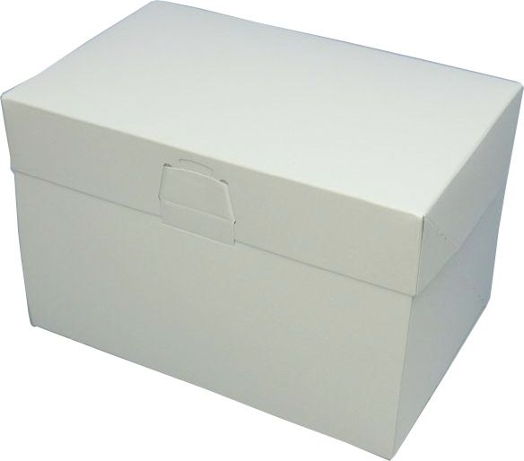 ロックBOX120 ホワイト 4×6（300枚） 120×180×120mm 洋菓子・生菓子用 白色 ケーキ箱 パッケージ中澤（取寄せ商品）（北海道・沖縄への発送は行っておりません）