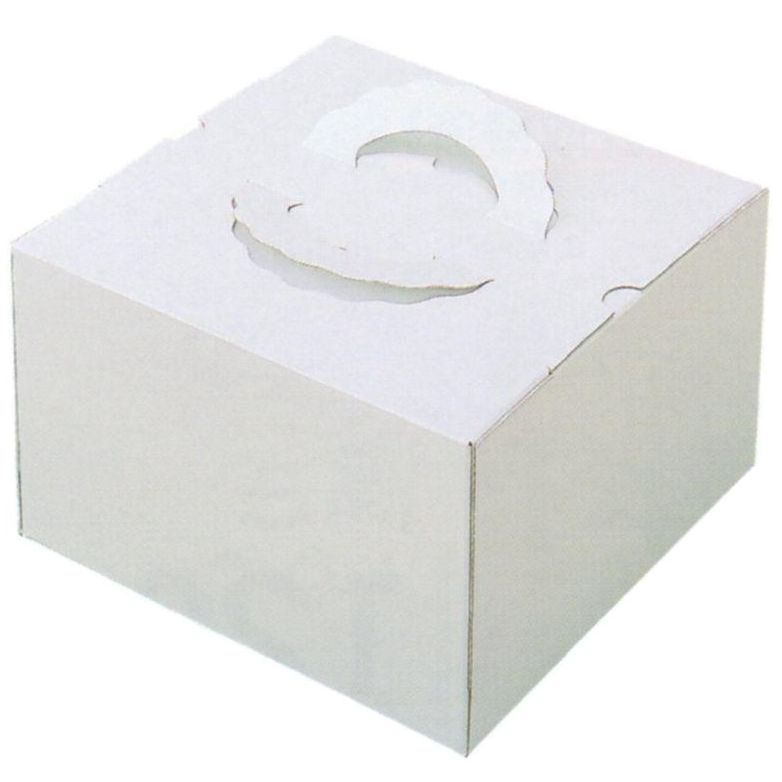 楽天市場】デコ箱 TD 白ム地 6 寸用（100枚）(トレー無し) 内寸212×212