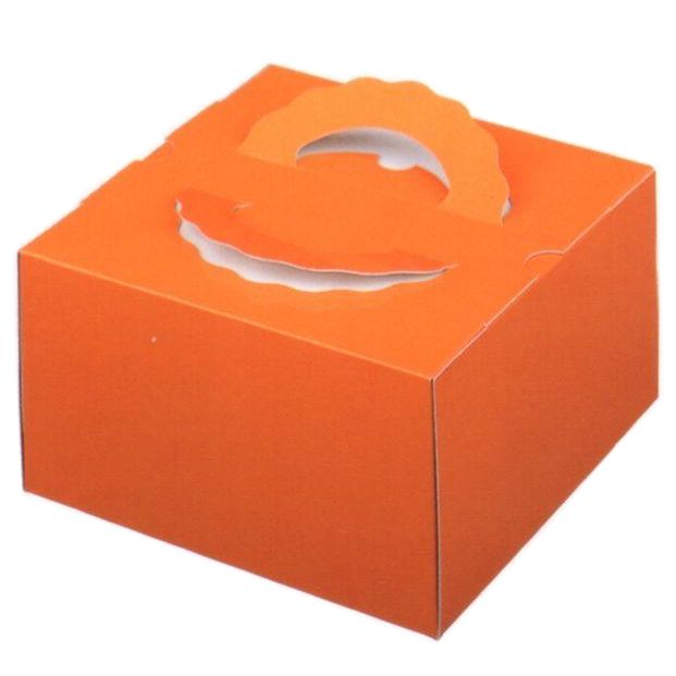 デコ箱 TD オレンジ 4 寸用（200枚）(トレー無し) 内寸140×140×115mm高 パッケージ中澤（北海道・沖縄への発送は行っておりません）
