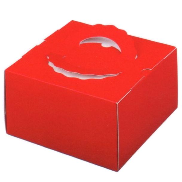 デコ箱 TD 赤いこと 8 寸用（50枚）(お盆皆無) 内寸284×284×140粍高 西洋菓子箱 包み中澤（北海道・沖縄への送りとどけるは行っておりません）