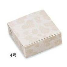 菊カートン ４号（500枚） 112×112×45mm 和菓子箱 パッケージ中澤 ※トレーは別売りです（取寄せ商品）（北海道・沖縄への発送は行っておりません）