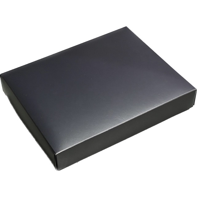 RSトリフケース ブラック 20ヶ用(50枚) 内寸192×154×35mm チョコレート箱 パッケージ中澤(取寄せ商品)(北海道・沖縄への発送は行っておりません)|包装資材と菓子材料販売のi-YOTA