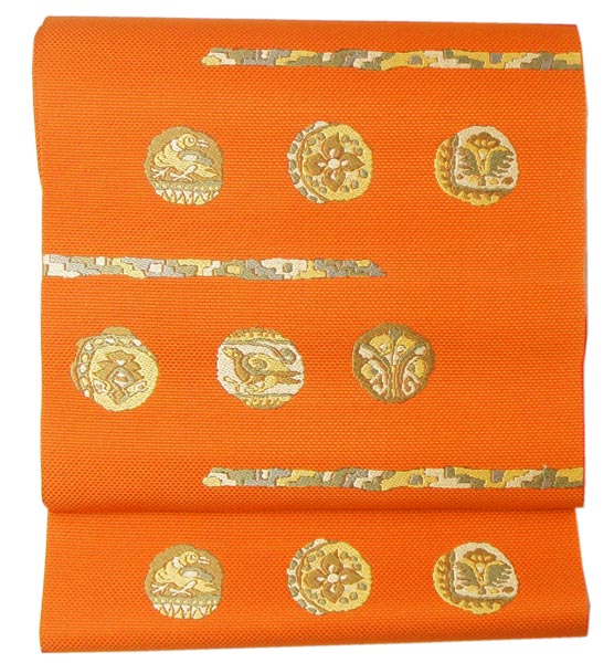 絶対一番安い 八寸織名古屋帯 朱色 正絹 カジュアル着物用 送料無料 Tokai Gw Shippingfree0501 新品本物 Www Bluewaterhomecare Com