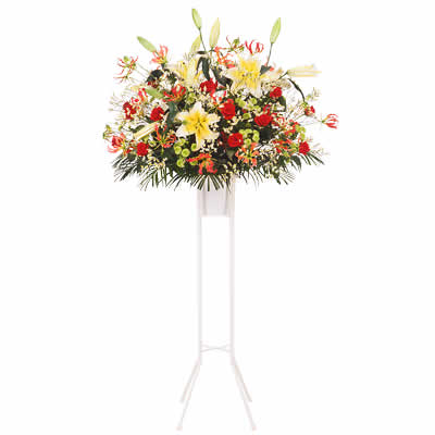 お1人様1点限り 楽天市場 花キューピット スタンド花 当日配達 開店 開業祝い お祝いスタンド１段gs12yr 開店 開業 お祝い 記念日 竣工 講演会 授賞式 インターネット花キューピット 高質で安価 Lexusoman Com