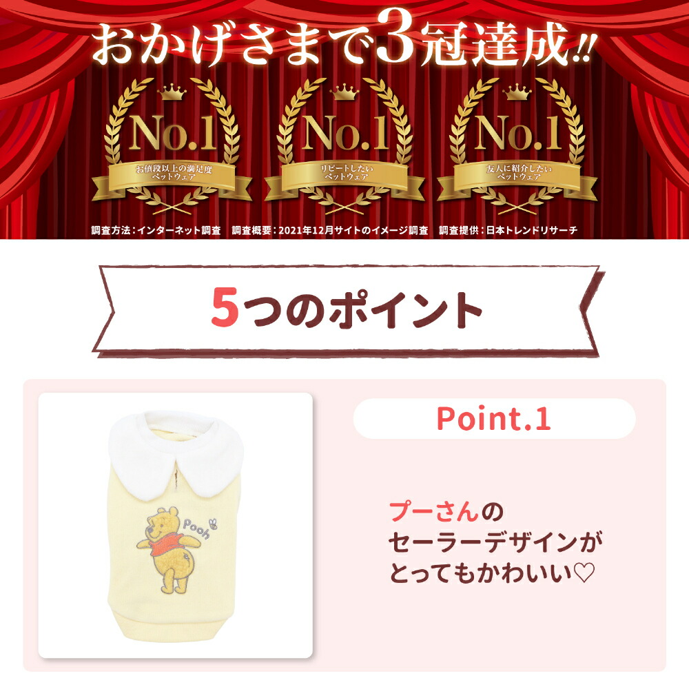 【Disney】ディズニープーさんフリースウエア犬いぬ犬服秋冬服秋服冬服ペットウェアドッグウェアミニチュアダックスかわいいおしゃれあったかもこもこ防寒寒さ対策お散歩お出かけ小型犬中型犬女の子男の子