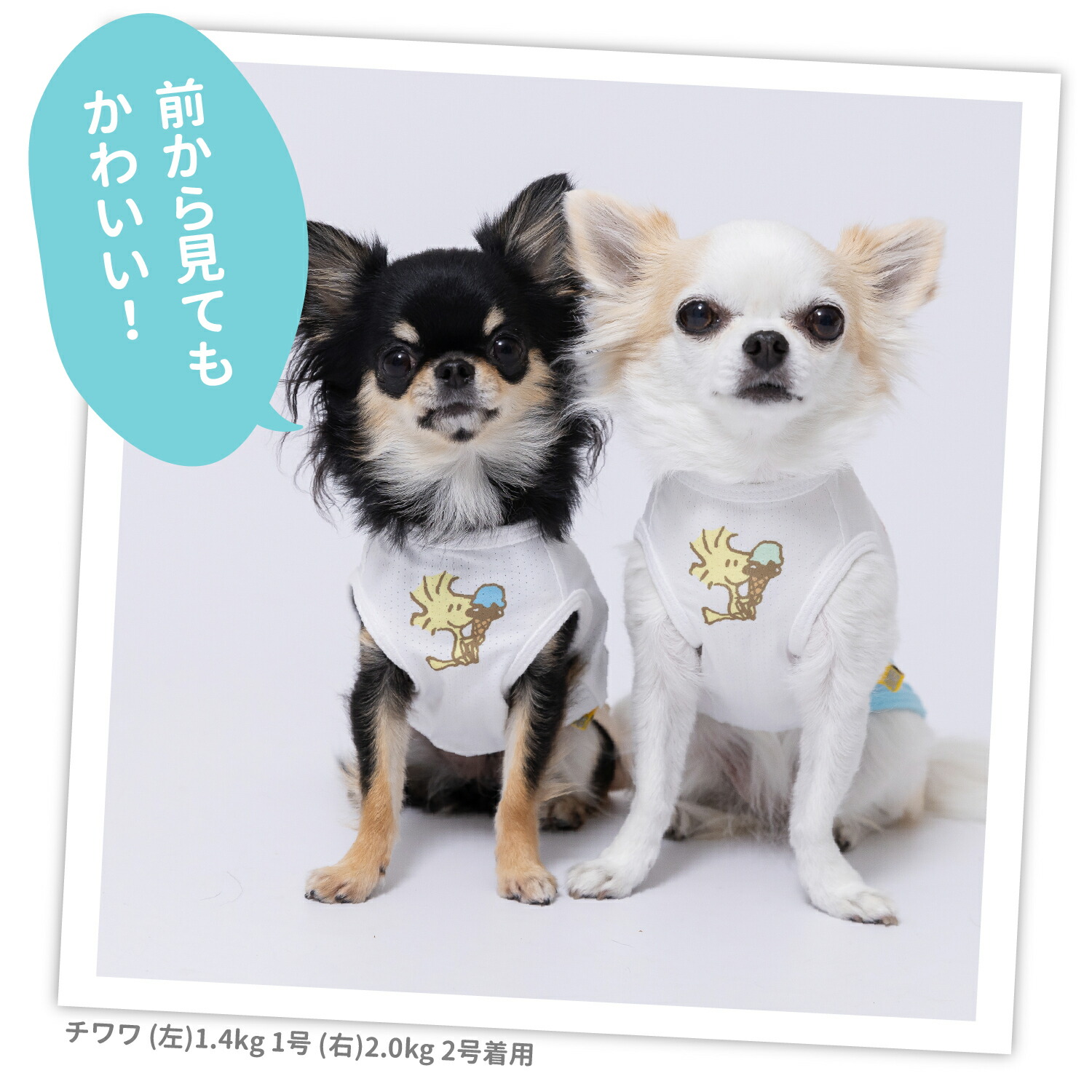 [Buy 3 items and get 10% off with this coupon] New Product [PEANUTS] Peanuts Snoopy Ice Cool Tank Top Dog Clothes Pet Supplies Dog Dog Pet Spring Clothes Summer Clothes Spring/Summer Clothes Dog Wear Pet Wear Miniature Duck Cool Cool