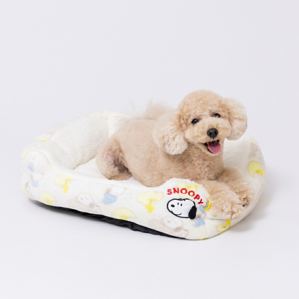 【PEANUTS】ピーナッツSNOOPYスヌーピー曇柄ボアソファベッドペットベッドペットベットブランケットペット用クッション犬用猫用秋冬あったか寝具マットうさぎウサギ猫ベッド犬ベッドかわいい防寒寒さ対策